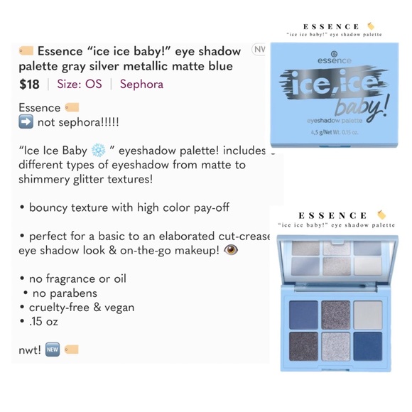 🏷️Essence set of 3 eye shadow 👁️ palettes (neutral, pink, metallic, blue) 👇 - Picture 11 of 16